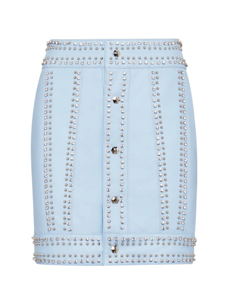  Philipp Plein Studded Mini Skirt - Blue 