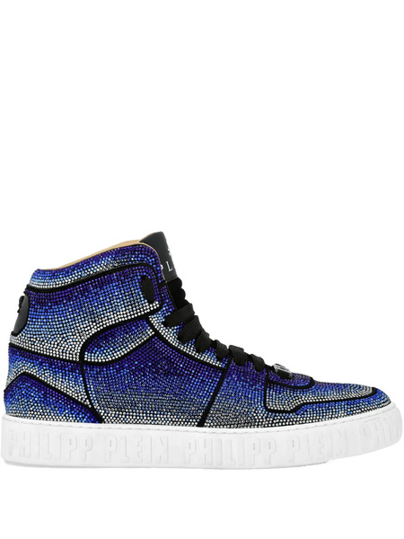  Philipp Plein Suede High-top Sneakers - Blue 