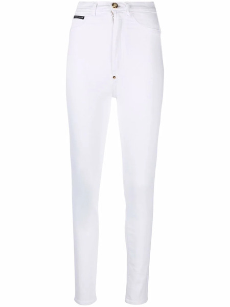  Philipp Plein Super High-wasit Jegging - White 