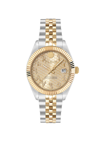  Philipp Plein Superlative Crystal-embellishment 34mm Watch - Gold 