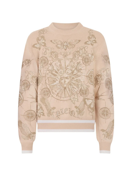  Philipp Plein Tattoo Round-neck Sweater - Neutrals 