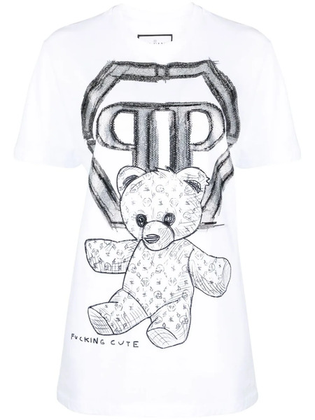  Philipp Plein Teddy Bear-print T-shirt - White 