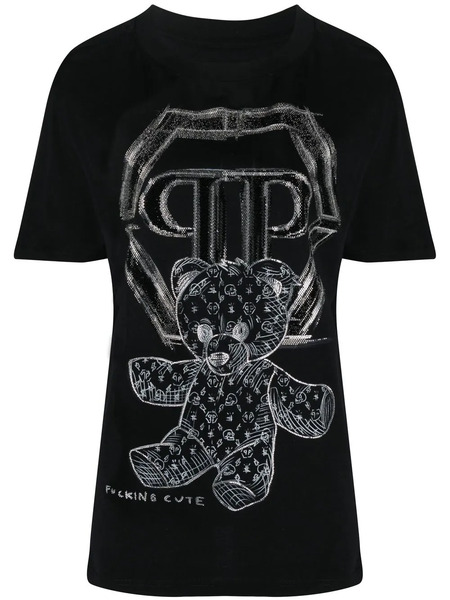  Philipp Plein Teddy Bear-printed T-shirt - Black 