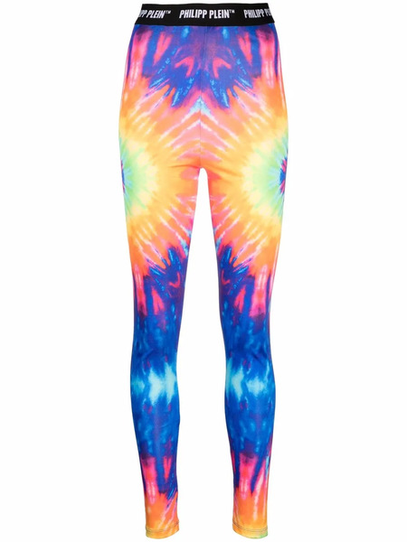  Philipp Plein Tie-dye Print Leggings - Blue 