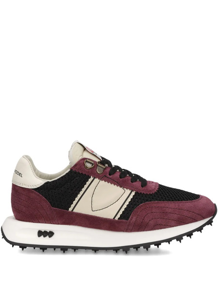  Philippe Model Paris Mesh-panel Suede Low-top Sneakers - Black 