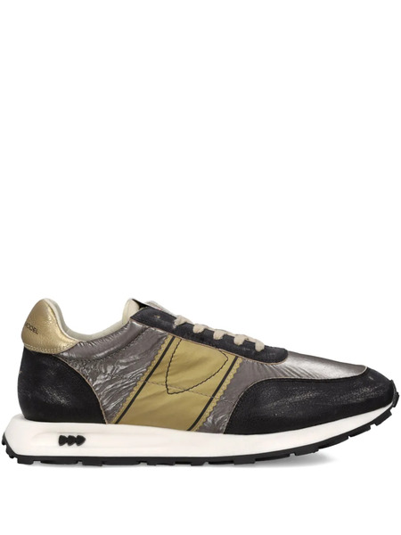  Philippe Model Paris Metallic Running Sneakers - Black 