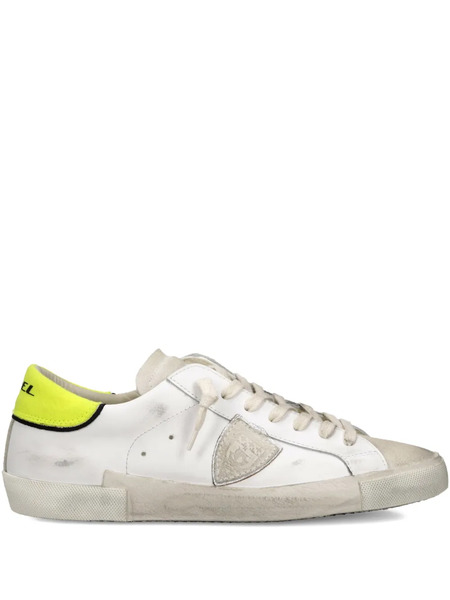  Philippe Model Paris Prsx Leather Patchwork Low-top Sneakers - White 