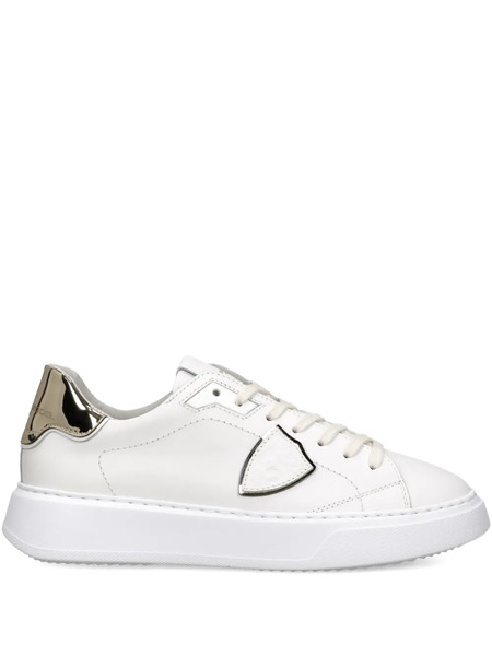  Philippe Model Paris Temple Low Leather Trainers - White 