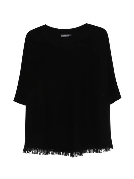  Philo-sofie Fringed-hem Sweater - Black 