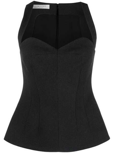  Philosophy Di Lorenzo Serafini Bustier-style Top - Grey 