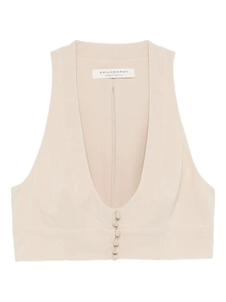  Philosophy Di Lorenzo Serafini Button-down Top - Neutrals 