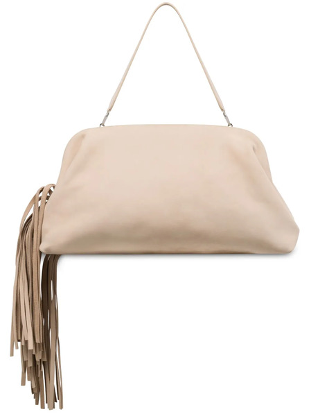  Philosophy Di Lorenzo Serafini Fringed Clutch Bag - Neutrals 