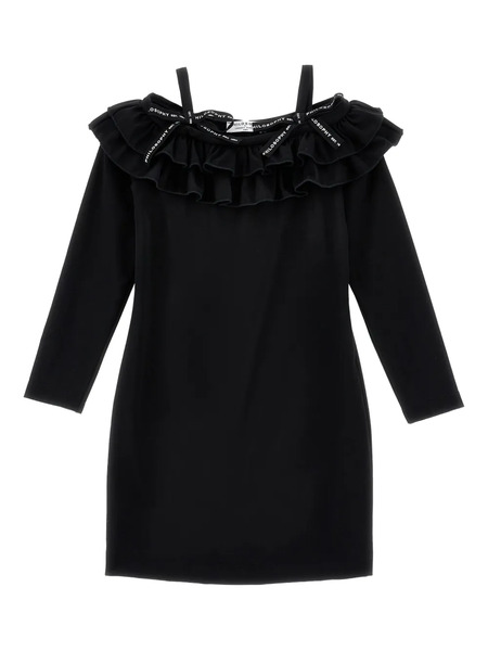  Philosophy Di Lorenzo Serafini Kids Ruffled Off-shoulder Dress - Black 