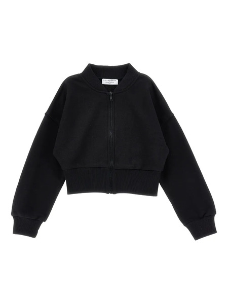  Philosophy Di Lorenzo Serafini Kids Zip-front Bomber Jacket - Black 