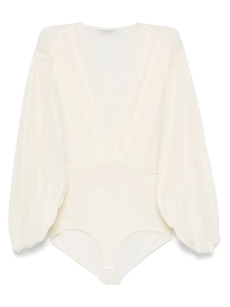  Philosophy Di Lorenzo Serafini Pleated Bodysuit - Neutrals 