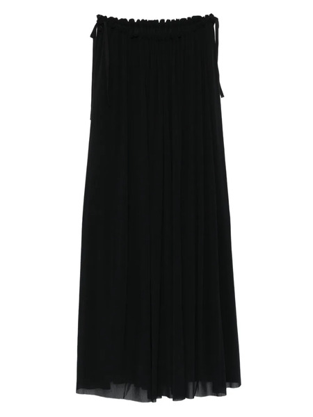  Philosophy Di Lorenzo Serafini Pleated Drawstring Skirt - Black 