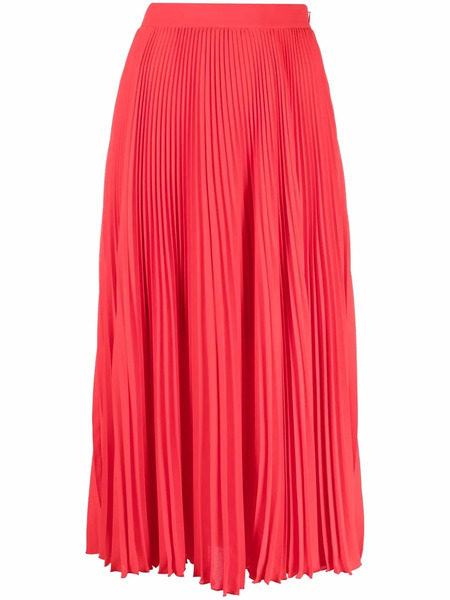  Philosophy Di Lorenzo Serafini Plissé Midi Skirt - Red 