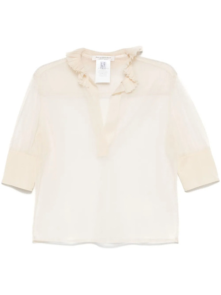  Philosophy Di Lorenzo Serafini Sheer Top - Neutrals 