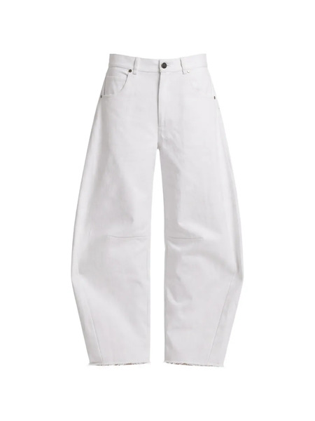  Phisique Du Role Frayed-hem Jeans - White 