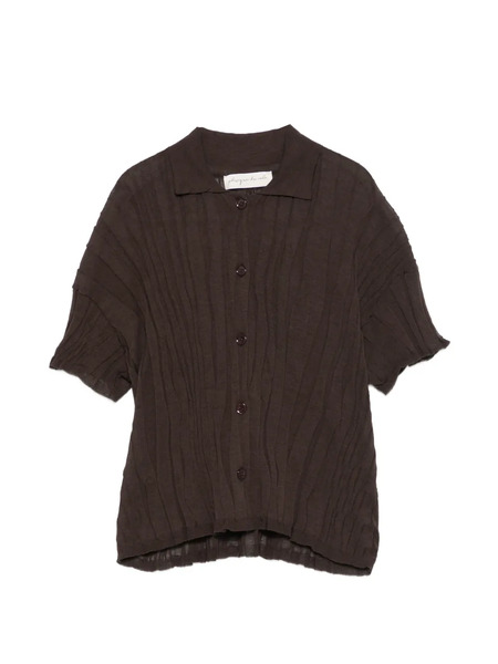 Phisique Du Role Textured Cardigan - Brown 
