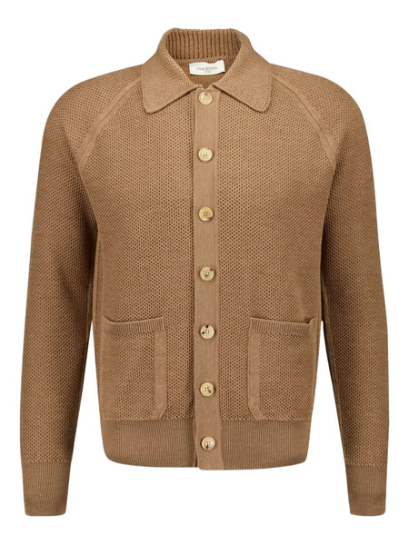  Piacenza Cashmere Button-up Wool Overshirt - Brown 