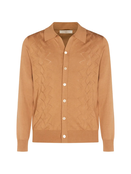  Piacenza Cashmere Patterned Button Shirt - Brown 