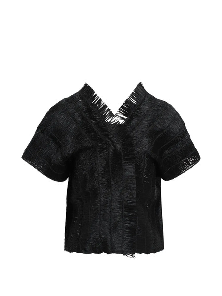  Pierantoniogaspari Fringed Jacket - Black 