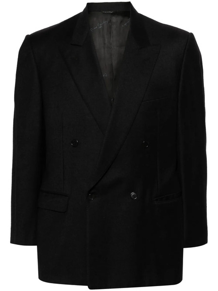  Pierre Cardin Pre-owned 1990s Peak Lapels Double-breasted Blazer - Black 