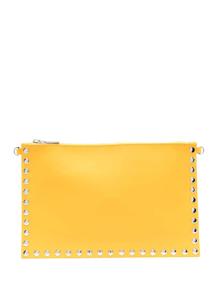  Pierre Cardin Pre-owned 2000s Studded Clutch Bag - Yellow 