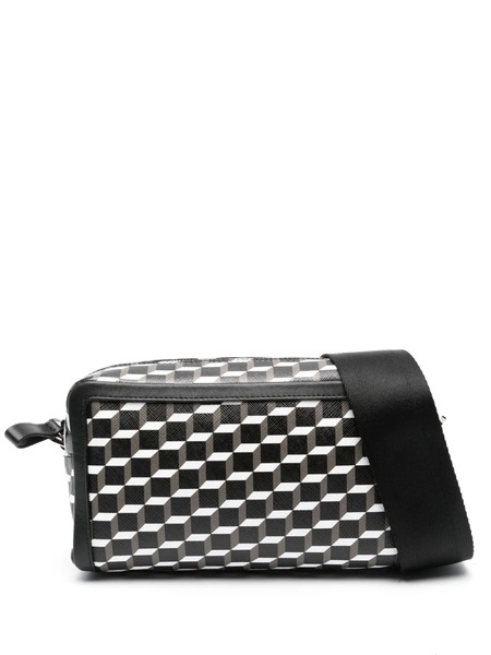  Pierre Hardy Cube Box Leather Shoulder Bag - Black 