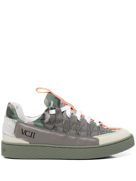  Pierre Hardy Lace-up Leather Sneakers - Grey 