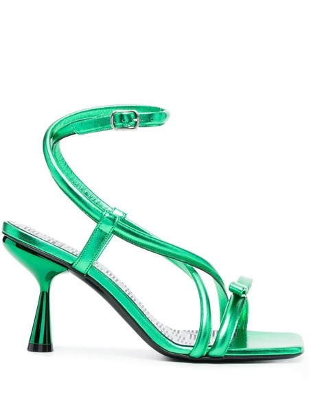  Pierre Hardy 60mm Crossover-strap Sandals - Green 