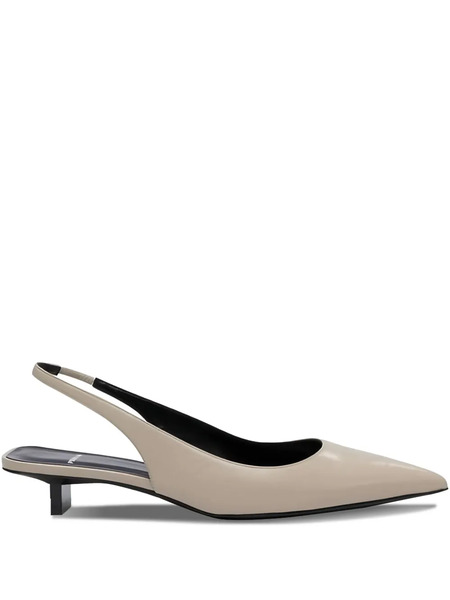  Pierre Hardy 25mm Stella Slingback Pointed-toe Pumps - Neutrals 