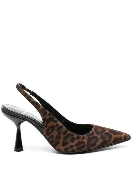  Pierre Hardy Scuba 90mm Leopard-printed Pumps - Brown 