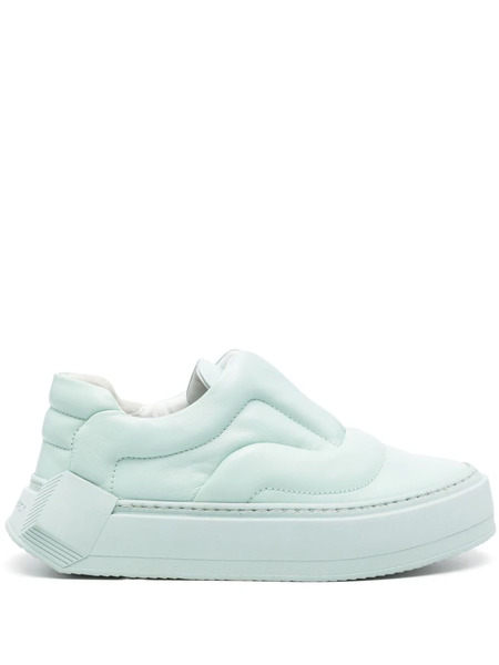  Pierre Hardy Skate Cubix Quilted Leather Sneakers - Green 