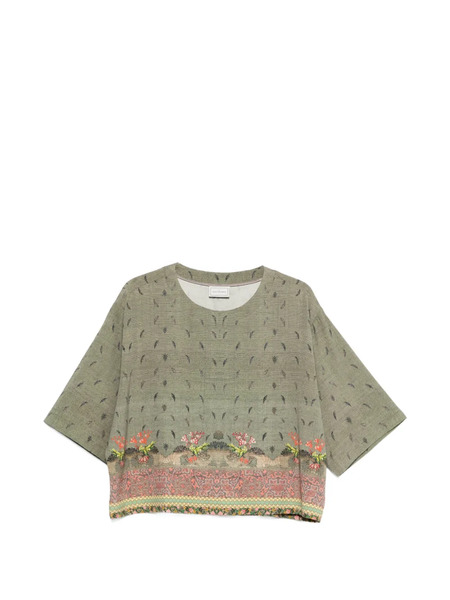  Pierre-louis Mascia Adanastr Floral Print Top - Green 