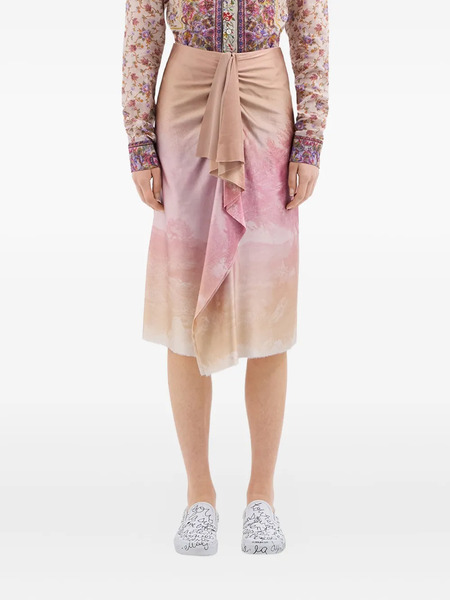  Pierre-louis Mascia Adastrgum Draped Skirt - Pink 