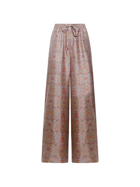  Pierre-louis Mascia Aloe Elasticated Wide-leg Palazzo Trousers - Brown 