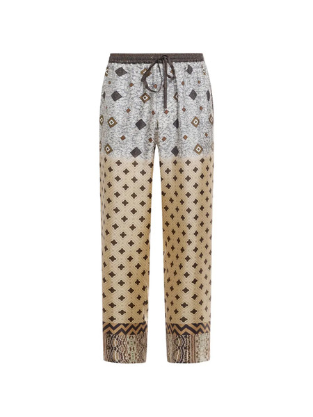  Pierre-louis Mascia Aloe Geometric Trousers - Neutrals 