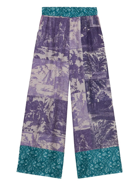  Pierre-louis Mascia Aloe Palazzo Pants - Purple 