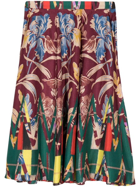  Pierre-louis Mascia Aloe Silk Skirt - Purple 