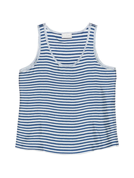  Pierre-louis Mascia Aloe Striped Top - Blue 