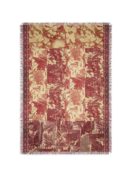  Pierre-louis Mascia Aloeuw Patterned Scarf - Red 