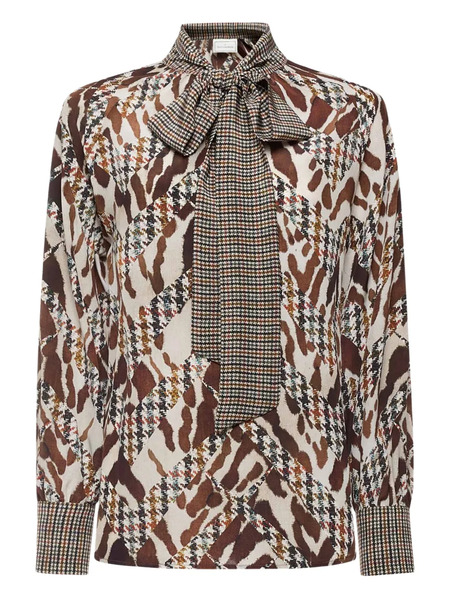  Pierre-louis Mascia Bow-tie Neck Blouse - Neutrals 