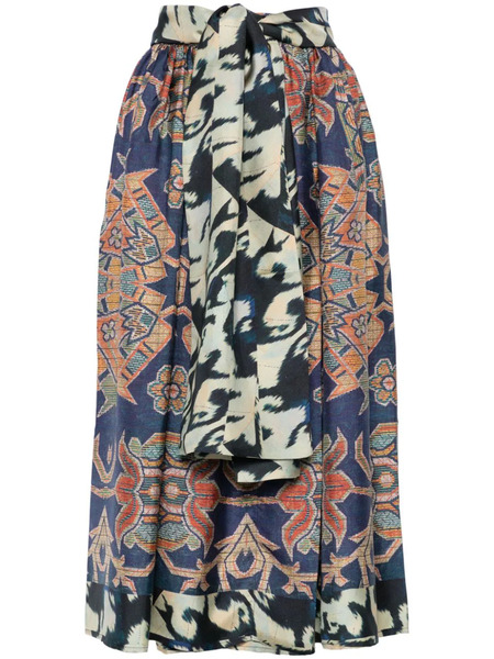  Pierre-louis Mascia Cialda Midi Skirt - Blue 