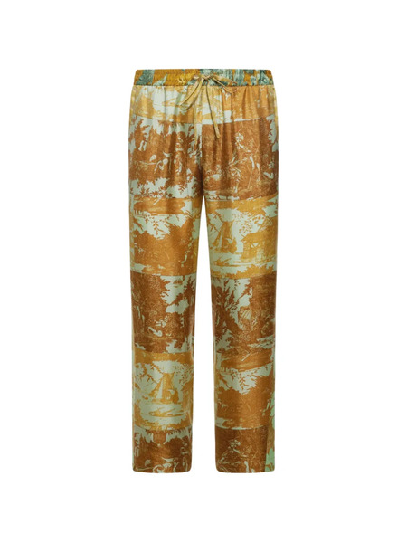  Pierre-louis Mascia Elasticated-waistband Trousers - Brown 