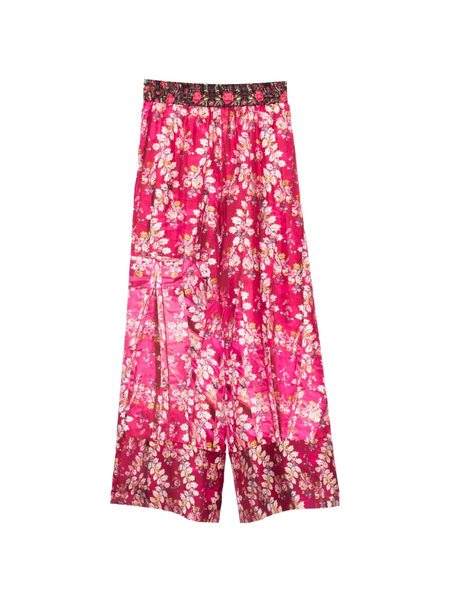  Pierre-louis Mascia Flora-print Palazzo Pants - Pink 