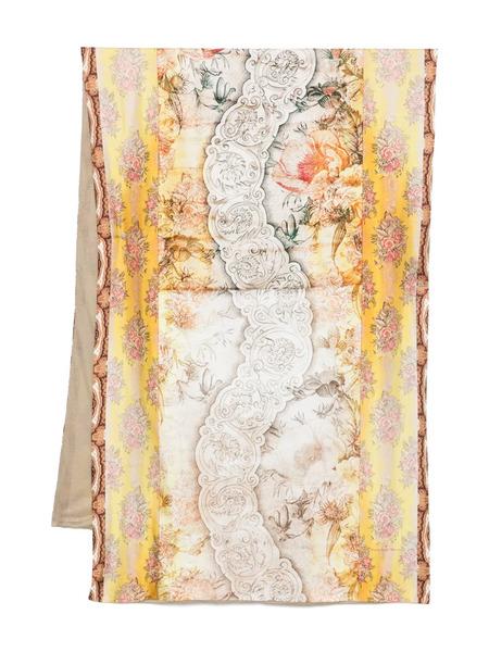  Pierre-louis Mascia Floral-motif Scarf - Neutrals 