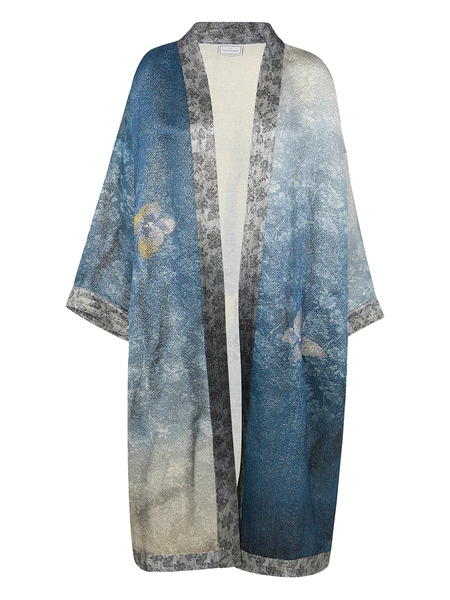 Pierre-louis Mascia Floral Open Jacket - Blue 
