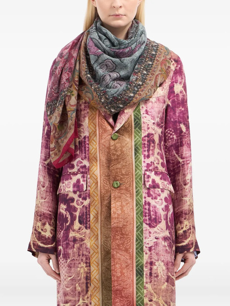  Pierre-louis Mascia Floral-pattern Scarf - Neutrals 